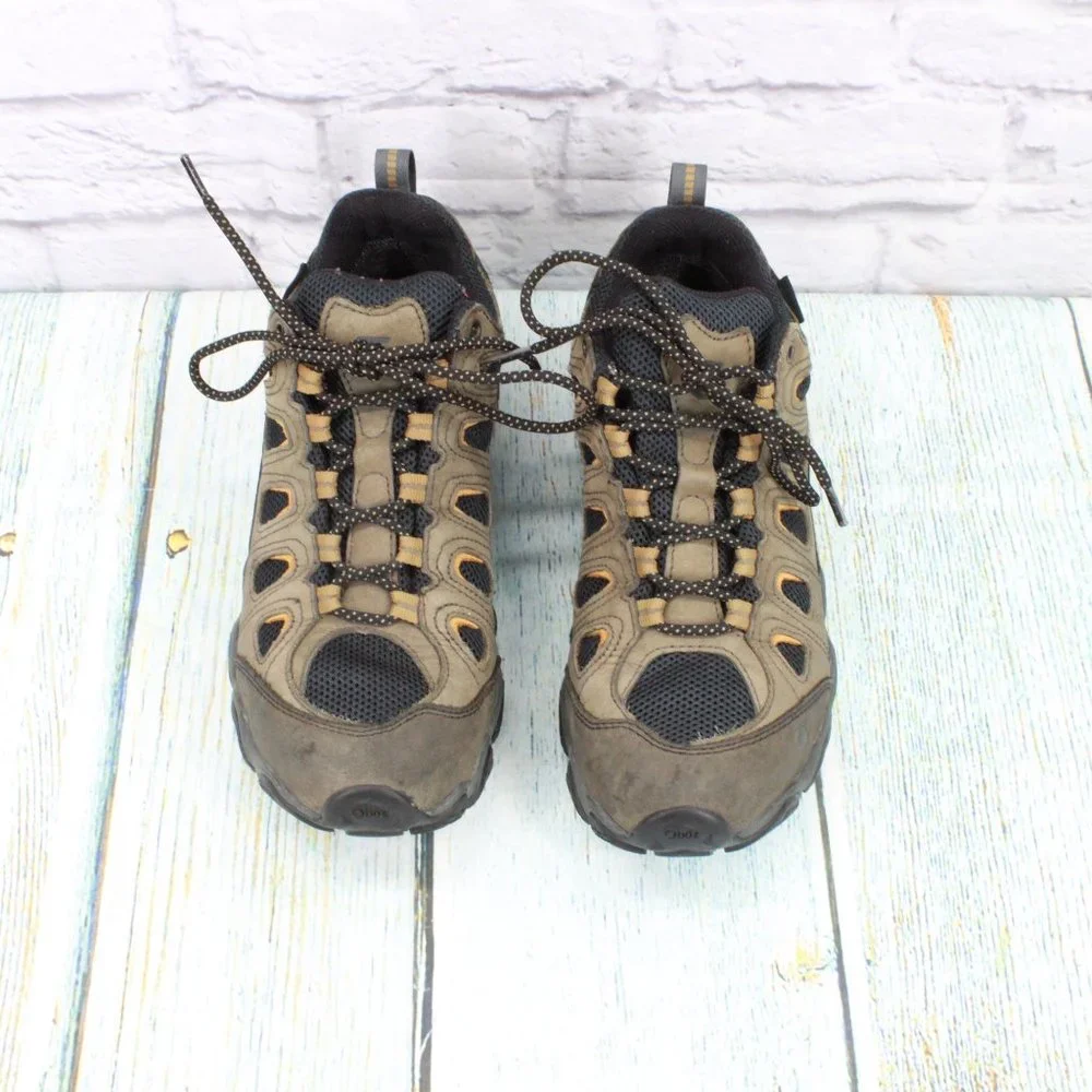 Oboz Sawtooth II Brown Leather Waterproof Lace Up Hiking Shoes Size 8.5 - Picture 5 of 9